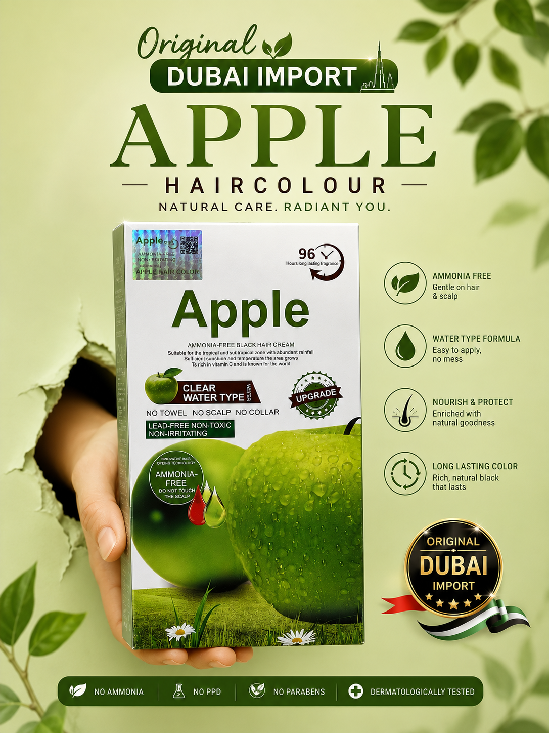 Apple Hair Color(Dubai import)